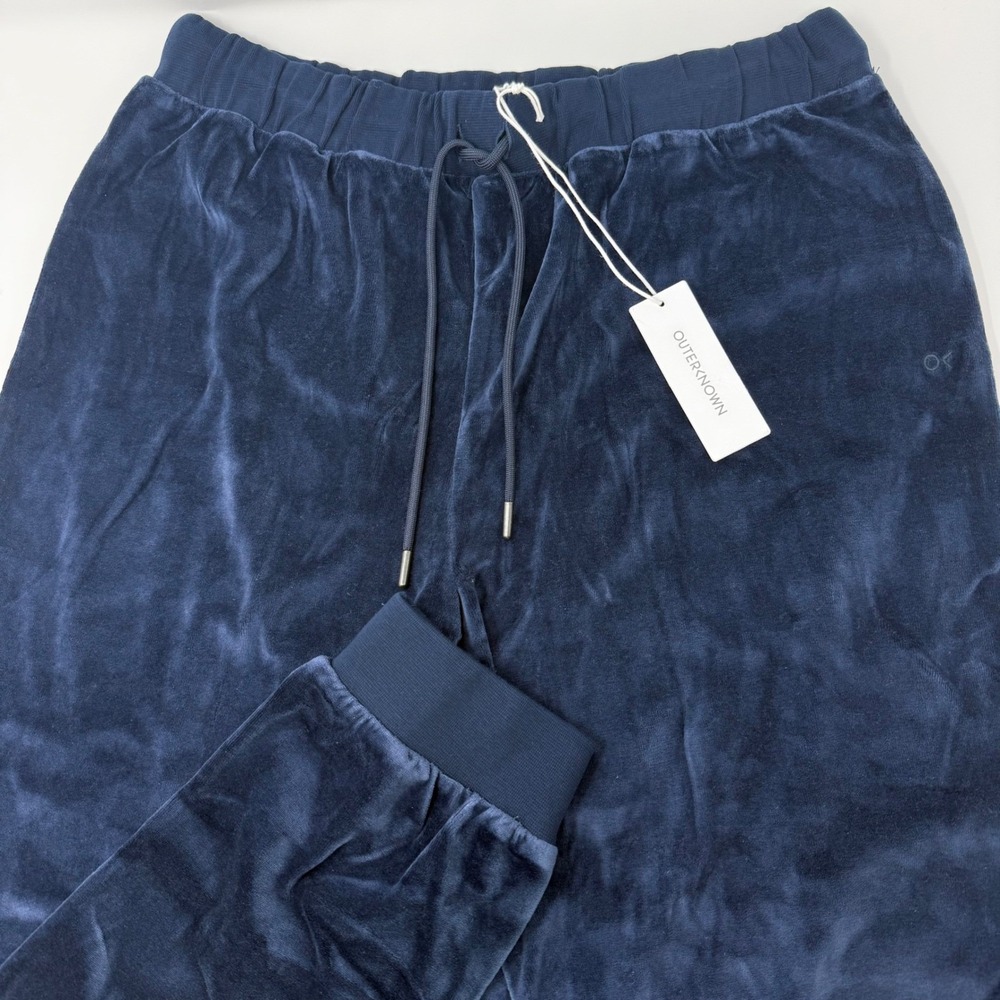 Outerknown Hightide Velour Joggers Womens Medium Sustainable Lounger NEW